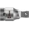 Wera 1/2 in Square Drive Adapter Socket 52mm Overall Chrome Vanadium Steel 05003639001