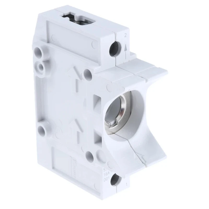 Siemens 16A 400V AC 1-Pole Plastic Body Bottle Fuse Holder for D01 Fuses 5SG1301