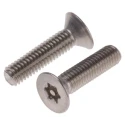 RS PRO Tamper Proof Security Screw Stainless Steel Flat Head Pin Hex Recess M6 x 25 mm 621-2619
