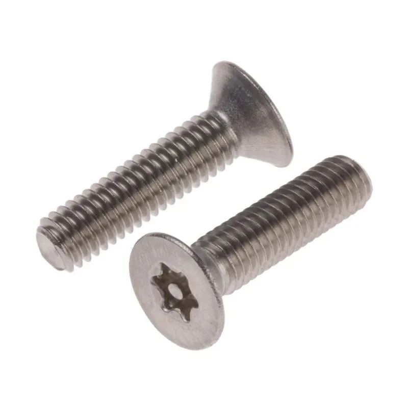RS PRO Tamper Proof Security Screw Stainless Steel Flat Head Pin Hex Recess M6 x 25 mm 621-2619