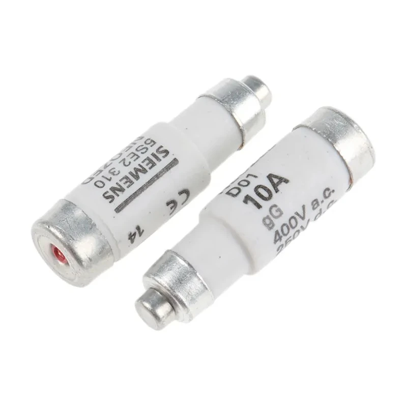 Siemens Neozed Fuse 10A, 400V AC, D01 Bottle Fuse, 50kA Breaking Capacity, Ceramic Body 5SE2310