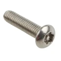RS PRO Plain Stainless Steel Button Tamper Proof Security Screw M3 x 12 mm 621-2625