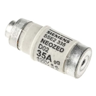 Siemens 35A 400V AC D02 Neozed Fuse Ceramic Body SENTRON Series 5SE2335