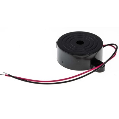 NEUTRAL RS PRO 88 dB Panel Mount Fast Pulse Internal 16 mm Piezo Buzzer Component 60 mm 5 V dc Min 20V dc Max 622-1506