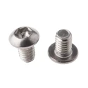RS PRO Plain Stainless Steel Button Tamper Proof Security Screw M4 x 6 mm 621-2675