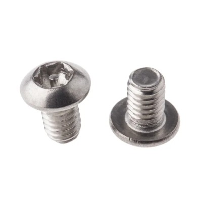 RS PRO Plain Stainless Steel Button Tamper Proof Security Screw M4 x 6 mm 621-2675