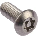 NEUTRAL Plain Stainless Steel Button Tamper Proof Security Screw M5 x 12 mm 621-2681