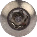 NEUTRAL Plain Stainless Steel Button Tamper Proof Security Screw M5 x 12 mm 621-2681