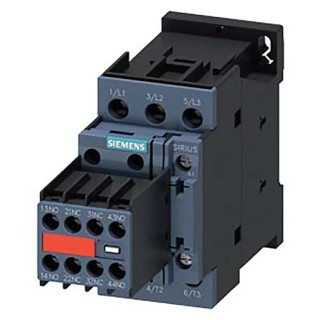 Siemens 3RT2 Contactor 3RT2027-1CL24-3MA0, 230V AC Coil, 3-Pole, 50A, 15 kW 400V, 3 NO, 690V AC