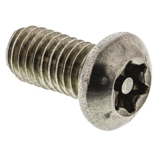 RS PRO Plain Stainless Steel Button Tamper Proof Security Screw M6 x 12 mm 621-2697