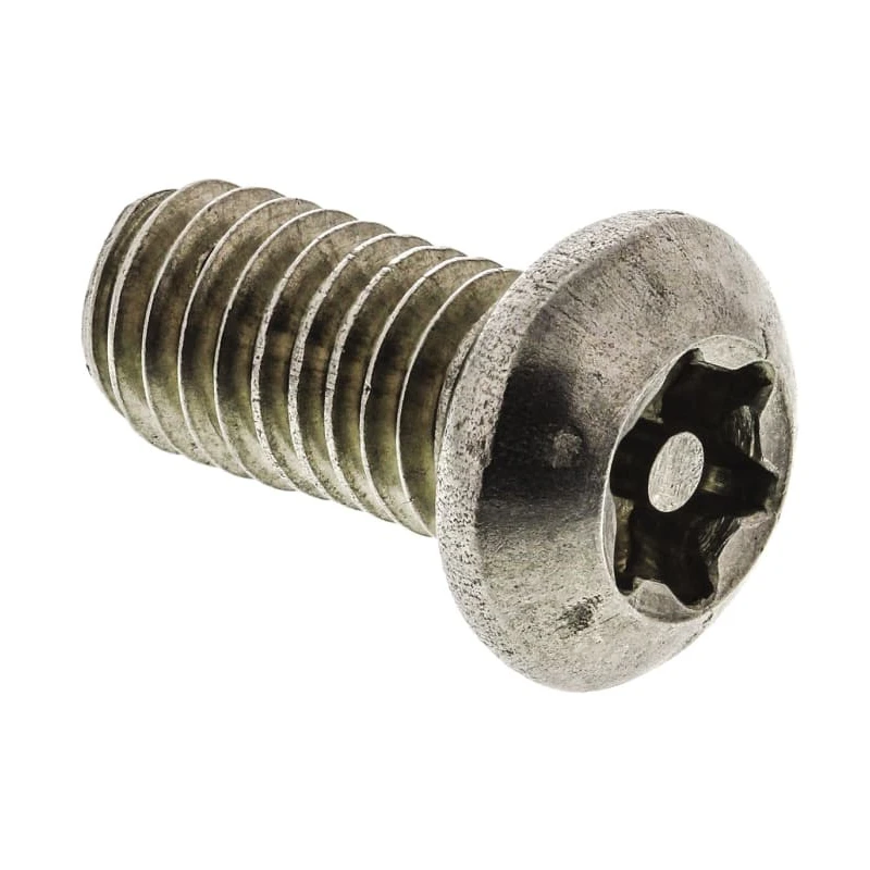 RS PRO Plain Stainless Steel Button Tamper Proof Security Screw M6 x 12 mm 621-2697