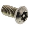 RS PRO Plain Stainless Steel Button Tamper Proof Security Screw M6 x 12 mm 621-2697
