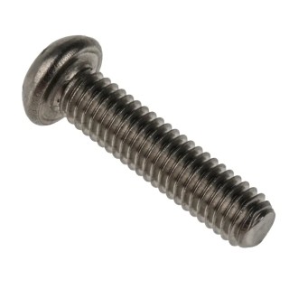 RS PRO Plain Stainless Steel Button Tamper Proof Security Screw M6 x 25 mm 621-2732