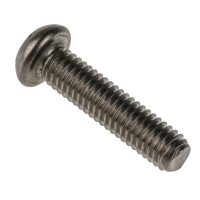 RS PRO Plain Stainless Steel Button Tamper Proof Security Screw M6 x 25 mm 621-2732