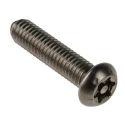 RS PRO Plain Stainless Steel Button Tamper Proof Security Screw M6 x 25 mm 621-2732