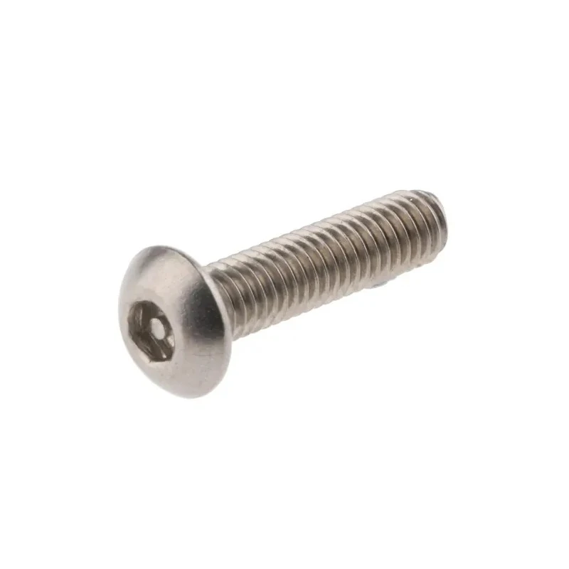 RS PRO Plain Stainless Steel Button Tamper Proof Security Screw M3 x 12 mm 621-2748