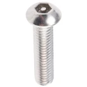 RS PRO Plain Stainless Steel Button Tamper Proof Security Screw M6 x 25 mm 621-2861