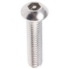 RS PRO Plain Stainless Steel Button Tamper Proof Security Screw M6 x 25 mm 621-2861
