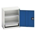 Bott 1 Door, 1 Drawer Steel Wall Cupboard with 2 Shelves 525mm Width 350mm Depth 600mm Height 16929003.11