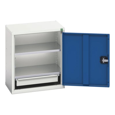 Bott 1 Door, 1 Drawer Steel Wall Cupboard with 2 Shelves 525mm Width 350mm Depth 600mm Height 16929003.11