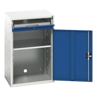 Bott Steel Standing Computer Desk with Keyboard Shelf, 3 Storage Shelves, 1000 mm Height x 650 mm Width x 550 mm 16928000.11