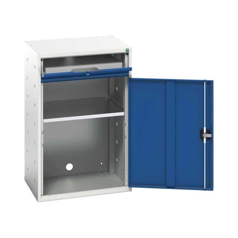 Bott Steel Standing Computer Desk with Keyboard Shelf, 3 Storage Shelves, 1000 mm Height x 650 mm Width x 550 mm 16928000.11