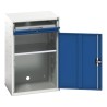 Bott Steel Standing Computer Desk with Keyboard Shelf, 3 Storage Shelves, 1000 mm Height x 650 mm Width x 550 mm 16928000.11