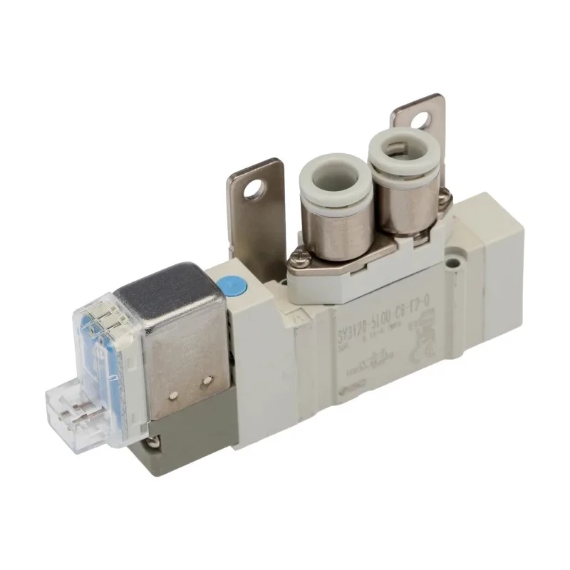 SMC Pneumatic Control Valve Solenoid Rc SY3000 Series 5/2 Ports 24V DC 225.7 NL/min Flow 