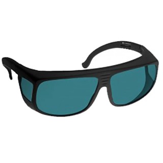 Global Laser Safety Glasses with Green Lens and Black Over Spectacle Frame 1990-13-000