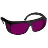 Global Laser Laser Enhancement Glasses Purple Lens Black Frame Over Spectacle CE ANSI Z87 EN 166-1F 1997-02-000