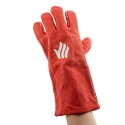 Polyco Healthline Red Leather Welding Gloves Size 9, Premium Chrome Leather, Thermal Lining, 350mm Length LW93