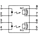 Panasonic AQW Series Solid State Relay 0.1A Load 400V PCB Mount MOSFET Output AQW614
