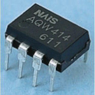 Panasonic AQW Series Solid State Relay, 0.1A Load Current, 400V Load Voltage, 1.5V Control Voltage, PCB Mount DIP-8 AQW414