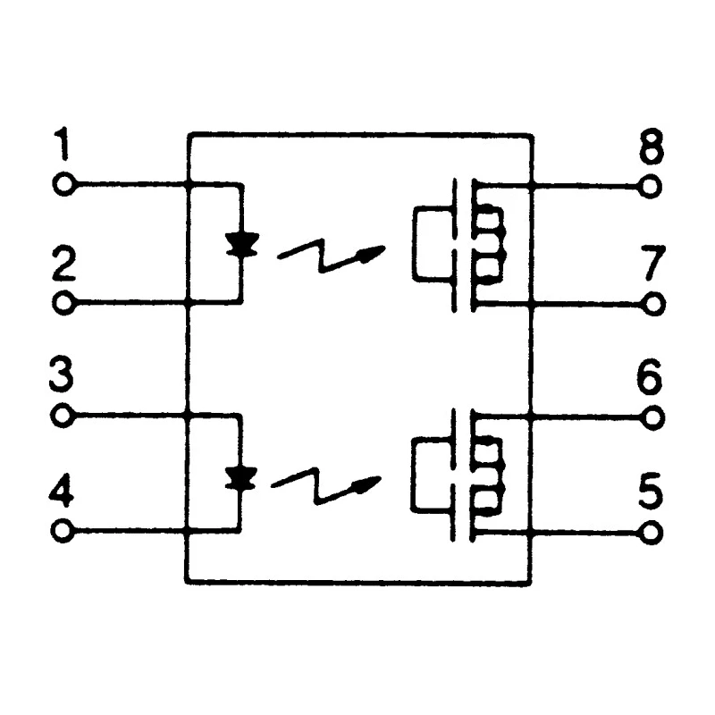 Panasonic AQW Series Solid State Relay, 0.1A Load Current, 400V Load Voltage, 1.5V Control Voltage, PCB Mount DIP-8 AQW414