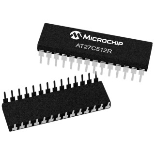Microchip 512 kB OTP EPROM Memory Chip 28-Pin PDIP AT27C512R-45PU