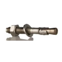 RS PRO Stainless Steel Captive Stud Through Bolt Anchor M12 x 105 mm Black Zinc Plated 622-1988