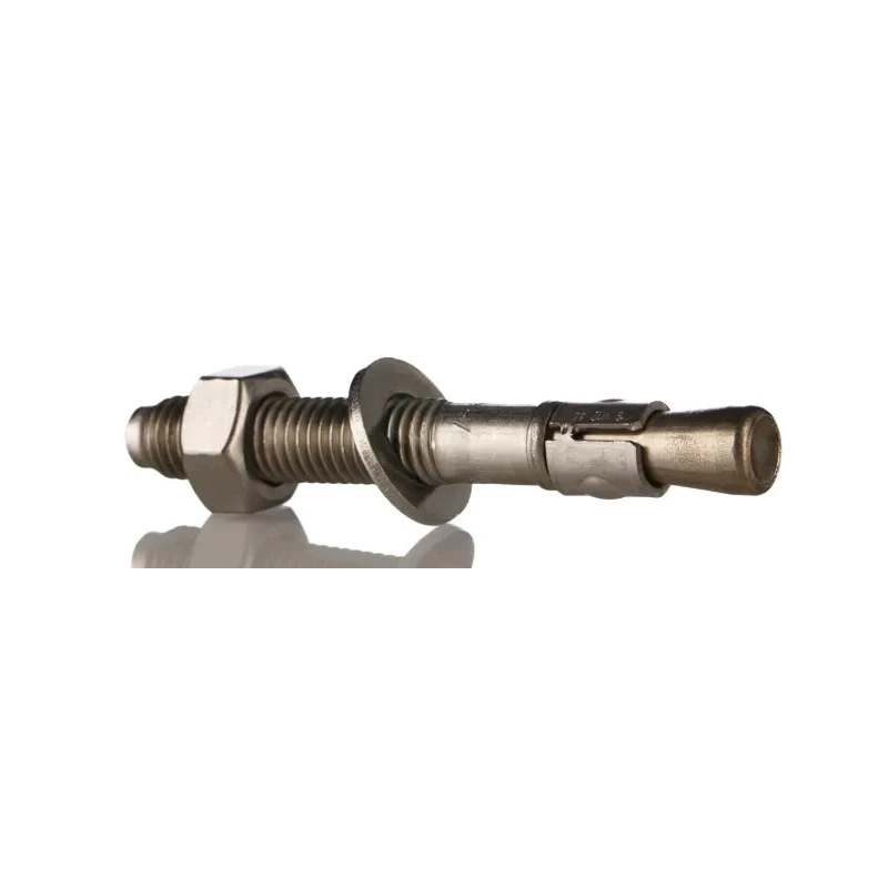RS PRO Stainless Steel Captive Stud Through Bolt Anchor M12 x 105 mm Black Zinc Plated 622-1988