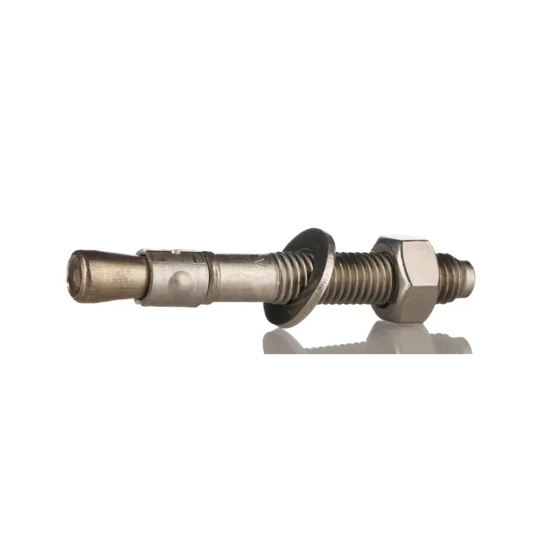 RS PRO Stainless Steel Captive Stud Through Bolt Anchor M12 x 105 mm Black Zinc Plated 622-1988
