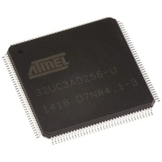 Microchip 32-bit AVR32 AT32UC3A Microcontroller, 66 MHz, 256kB FLASH, 64kB RAM, 144-Pin LQFP AT32UC3A0256-ALUT