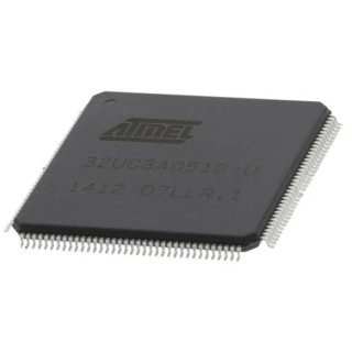 Microchip 32 bit AVR32 Microcontroller, 66 MHz, 512kB FLASH, 64kB RAM, 144-Pin LQFP AT32UC3A0512-ALUT