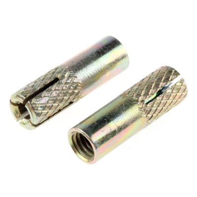 RS PRO Steel Drop In Anchor M6 x 25 mm Drill Diameter 8 mm Passivated Zinc Plated 622-2127