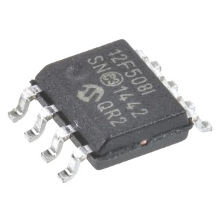 Microchip PIC12F508-I/SN 8-Bit PIC12 Microcontroller 4 MHz 0.75kB FLASH 8-Pin SOIC