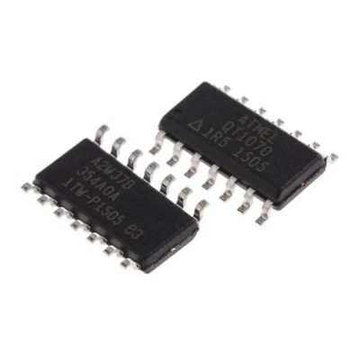 Microchip Spread-Spectrum Charge-Transfer Touch Screen Controller Serial-I2C Interface SOIC Package 14-Pin AT42QT1070-SSUR