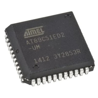 Microchip 8-bit 8051 AT89 Microcontroller 60 MHz 64kB FLASH 44-Pin PLCC AT89C51ED2-SLSUM