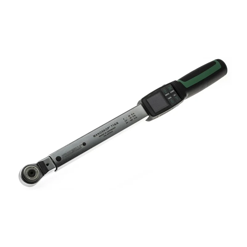 STAHLWILLE Digital Torque Wrench 6 To 60 Nm, 3/8 in Square Drive, 427mm Overall Model 96501006