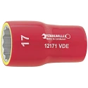 STAHLWILLE 3/8 in Drive 20 mm 12 Point Hex VDE 1000V Approved Socket 52mm Overall Length 2380020