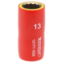 STAHLWILLE 3/8 in Drive 13 mm 12 Point Hex Chrome Plated VDE/1000V Approved Socket 48mm Overall Length 2380013