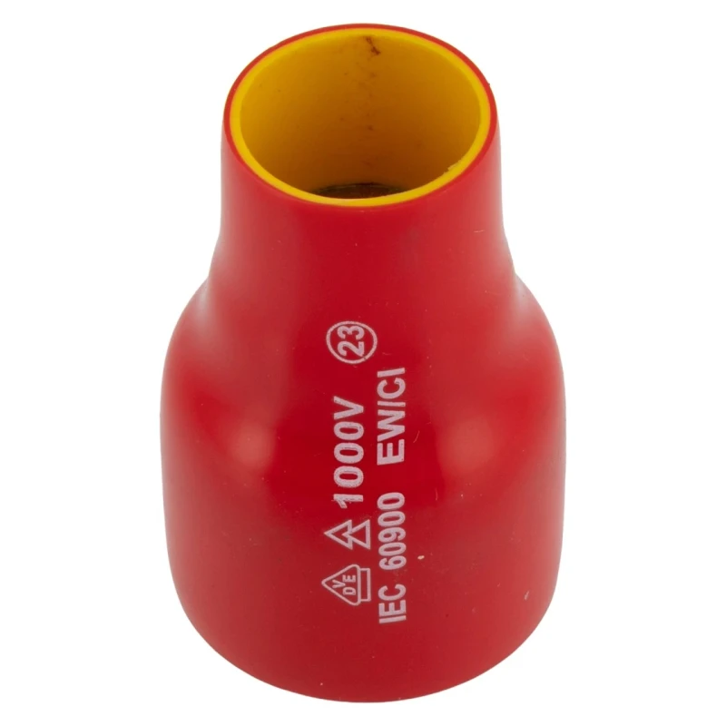 STAHLWILLE 3/8 in Drive 22 mm 12 Point Hex VDE 1000V Approved Insulated Socket, Chrome Plated Steel, 53mm Overall 2380022