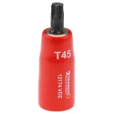 STAHLWILLE 3/8 in Drive T45 Bit Hex VDE/1000V Approved Socket, Chrome Alloy Steel, 67mm Length 2390045