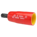 STAHLWILLE 3/8 in Drive T45 Bit Hex VDE/1000V Approved Socket, Chrome Alloy Steel, 67mm Length 2390045